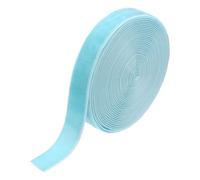 sourcing map Cinta de terciopelo de 3/4 pulgadas x 5 yardas, carrete de una sola cara, tela de terciopelo sedoso para ramos de bricolaje, manualidades, envoltura de regalos, boda, fiesta, color azul