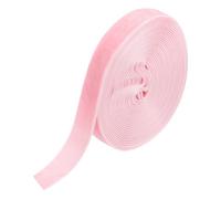 sourcing map Cinta de terciopelo de 9/16 pulgadas x 5 yardas, carrete de una sola cara, tela de terciopelo sedoso para ramos de bricolaje, manualidades, envoltura de regalos, boda, fiesta, color rosa