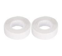 sourcing map Cinta de Tira de Calafateo Impermeable Autoadhesiva, 22mm x 3,2m (Ancho x Largo), Cinta Selladora de PVC para Cocina Baño, Blanco 2uds