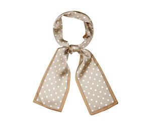 sourcing map Cinta Flaca Bufanda Encantador Lunares Patrón para Bolsos Pelo Banda Cuello Envolturas 50s Caqui Punto Pequeño 98x9cm / 38.5x3.5 pulgadas (LxW)