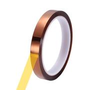 sourcing map Cinta térmica, 13 mm x 33 m, cinta de sublimación de transferencia de calor de poliimida, sin residuos, cintas resistentes a altas temperaturas para placa de circuito de soldadura de
