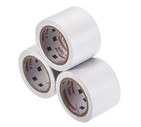 sourcing map Cintas de tubo no adhesivas 4 cm x 13 m, protector impermeable para tubos de aire acondicionado, HVAC, PVC, blanco, paquete de 3