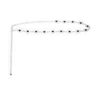 sourcing map Cinturón de cadena de cintura turquesa, cinturón de cadena ajustable para el cuerpo, cinturón occidental de metal para mujer con bolsa de cordón, talla única, Metal no precioso, Ágata