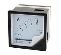 sourcing map Clase 1.5 AC 0-10A Amperímetro Medidor de panel actual Analogicoue Analogico Negro