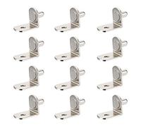 sourcing map Clavija de Soporte de Estante, 5mm Soporte en forma de L, Clavija de Soporte de Estante de armario con agujero, 20uds
