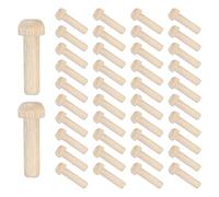 sourcing map Clavijas de eje de madera de 7/32 pulgadas de diámetro. 1-1/16 pulgadas de longitud, mini clavijas de madera para ruedas de madera para modelos de automóviles y camiones, 100 unidades