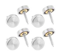 sourcing map Clavos de espejo de acero inoxidable como decoración de 16mm 4 pcs