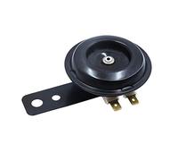 sourcing map Claxon Eléctrico Trompeta Negro 1PC para Motocicleta 110dB