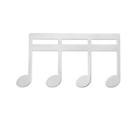 sourcing map Clip de metal para libros de música, soporte para partituras con forma de nota musical, soporte para libros de piano, soporte para páginas para tocar al aire libre, piano, teclado