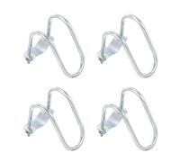 sourcing map Clip de tubo vertical de conector cruzado, 4 piezas para marcos de toldo de invernadero de 42 mm a 42 mm, hebilla cruzada de acero