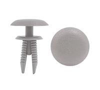 sourcing map 50Pcs Vehículo Paragolpes Agujero Puerta Clip Grapa Negro 23mm 8mm