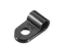 sourcing map Clips Cable Organizador, Abrazadera Cable Nailon Tipo R para Gestión Cables 7,9mm 5mm 30pcs negro