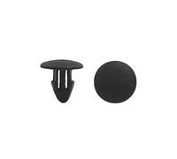 sourcing map 20Pcs Negro Grapas Cierre Pin Clips de Guardabarros Reborde 5mm Agujero