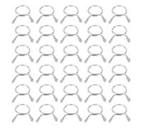 sourcing map Clips de manguera de línea de combustible, 30 piezas de 13 mm de diámetro interior 15 mm OD 304 de acero inoxidable 304, surtido de abrazaderas para manguera de aire, tubo de agua