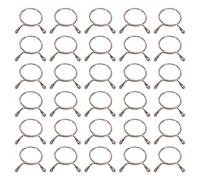 sourcing map Clips de manguera de línea de combustible, 30 piezas de 27 mm de diámetro interior 30,2 mm de diámetro exterior 65 Mn de manguera de combustible Surtido de abrazaderas para tubo de aire