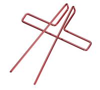 sourcing map Clips de metal para libros de música, clips portátiles para abrir libros, soporte de lectura para piano y libros de cocina, accesorios de lectura (rojo)