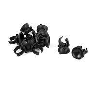 sourcing map Clips De Ventosa para Tubo De Aire Negro 10Pcs para Acuario