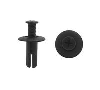 sourcing map 20Pcs Clips de Fijación de Guardabarros Remaches Cierre Negro 8x20mm