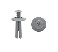 sourcing map Clips Remaches Plástico Gris 20Pzas Para Vehículo Fijación 8mm