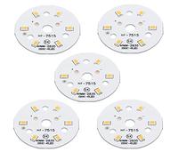 sourcing map COB LED Luz Chip Cuenta 3W 120lm 3000-3200K 40mm 9-11VDC Energía Ahorro Bombilla para Foco Proyector Reemplazo Cálido Blanco 10uds