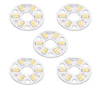 sourcing map COB LED Luz Chip Cuenta 3W 120lm 4000-4500K 32mm 9-11VDC Energía Ahorro Bombilla para Foco Proyector Reemplazo Natural Blanco 10uds