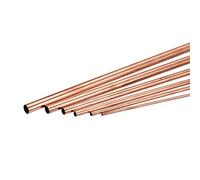 sourcing map Cobre Tubo, 2mm 3mm 4mm 5mm 6mm 7mm OD x 0.25mm Pared Grosor 200mm Longitud Metal Tubo, Paquete de 6