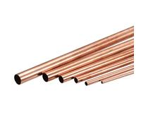 sourcing map Cobre Tubo, 2mm 3mm 4mm 5mm 6mm 7mm OD x 0.5mm Pared Grosor 200mm Longitud Metal Tubo, Paquete de 6