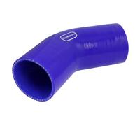 sourcing map Coche Sistema de Enfriamiento 63mm Diámetro Interno Codo de 45 Grados Manguera de Silicona Reductor Azul