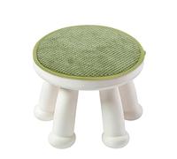 sourcing map Cojín redondo para taburete, 10 x 10 pulgadas, con correas elásticas, antideslizante, suave, redondo, para sillas de comedor, cocina, bar, taburete alto, color verde madera