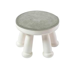 sourcing map Cojín redondo para taburete, 12 x 12 pulgadas, con correas elásticas, antideslizante, suave, redondo, para sillas de comedor, cocina, bar, taburete alto, gris claro