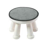 sourcing map Cojín redondo para taburete, 14 x 14 pulgadas, con correas elásticas, antideslizante, suave, redondo, para sillas de comedor, cocina, bar, taburete alto, gris oscuro