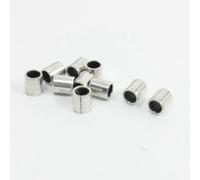 sourcing map Cojinete 0508 Manguito Compuesto de Acero Carbono Buje Tono Plateado 5mm X 7mm X 8mm 10 Piezas