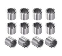 sourcing map Cojinetes de Casquillo, Manguito de rodamiento Autolubricante, 10mm Diámetro Interior, 14mm Diámetro Exterior, 12mm Longitud, Bujes de Hierro Sinterizado, 12pcs