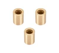 sourcing map Cojinetes de Casquillo, Manguito de rodamiento Autolubricante, 10mm Diámetro Interior, 16mm Diámetro Exterior, 20mm Longitud, Bujes de Bronce Sinterizado, 3pcs
