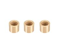 sourcing map Cojinetes de Casquillo, Manguito de Rodamiento Autolubricante, 12mm Diámetro Interior, 18mm Diámetro Exterior, 15mm Longitud, Bujes de Bronce Sinterizado, 3pcs