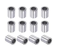 sourcing map Cojinetes de Casquillo, Manguito de rodamiento Autolubricante, 12mm Diámetro Interior, 18mm Diámetro Exterior, 24mm Longitud, Bujes de Hierro Sinterizado, 12pcs
