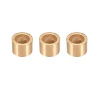 sourcing map Cojinetes de Casquillo, Manguito de Rodamiento Autolubricante, 14mm Diámetro Interior, 20mm Diámetro Exterior, 15mm Longitud, Bujes de Bronce Sinterizado, 3pcs