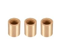 sourcing map Cojinetes de Casquillo, Manguito de Rodamiento Autolubricante, 14mm Diámetro Interior, 20mm Diámetro Exterior, 25mm Longitud, Bujes de Bronce Sinterizado, 3pcs