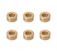 sourcing map Cojinetes de Casquillo, Manguito de rodamiento Autolubricante, 4mm Diámetro Interior, 8mm Diámetro Exterior, 4mm Longitud, Bujes de Bronce Sinterizado, 6pcs
