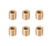 sourcing map Cojinetes de Casquillo, Manguito de rodamiento Autolubricante, 6mm Diámetro Interior, 10mm Diámetro Exterior, 10mm Longitud, Bujes de Bronce Sinterizado, 6pcs