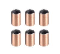 sourcing map Cojinetes de Casquillo, Manguito de Rodamiento Sin Aceite, 8mm Diámetro Interior, 10mm Diámetro Exterior, 15mm Longitud, Bujes de Acero al Carbono, 10pcs