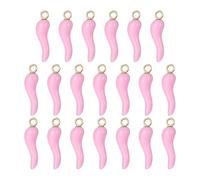 sourcing map Colgante de aleación esmaltada con diseño de chile para hacer joyas, 19x5mm, Acero aleado, No es una piedra preciosa