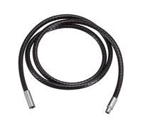 sourcing map Collar de cordón de cuero con cierre de acero inoxidable, cadena de cuerda de cera trenzada para colgante, 3mm 20 Inch, Cuero sintético, No es una piedra preciosa