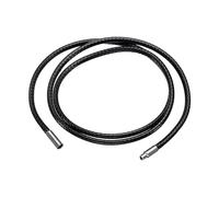 sourcing map Collar de cordón de cuero con cierre de acero inoxidable, cadena de cuerda de cera trenzada para colgante, 1mm 20 Inch, Cuero sintético, No es una piedra preciosa