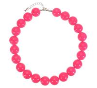 sourcing map Collar de cuentas gruesas, collar de cuentas redondas de acrílico ajustable para mujer, 16.54inch, Acrílico, No es una piedra preciosa