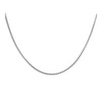 sourcing map Collares de cadena cuadrada de 4 mm de ancho, 78 cm de largo, de acero inoxidable, para hombres y mujeres, tono plateado