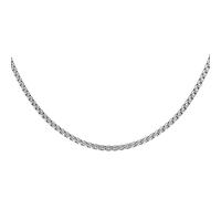 sourcing map Collares de cadena cuadrada de acero inoxidable con caja redonda para hombre, 23.6" x 0.2", Acero inoxidable, No es una piedra preciosa