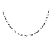 sourcing map Collares de cadena de eslabones de acero inoxidable de 5 mm para hombres y mujeres, regalo de joyería, color negro