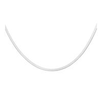 sourcing map Collares de espiga de 3 mm de ancho, 40,6 cm de largo, cadena de serpiente de acero inoxidable, cadena plana ajustable para mujer, regalo de joyería, plata