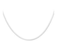 sourcing map Collares de espiga de 3 mm de ancho, 66 cm de largo, cadena de serpiente de acero inoxidable, cadena plana ajustable para mujer, regalo de joyería, tono plateado